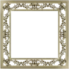 Ornate Floral Square Frame STL