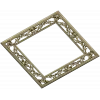 Ornate Floral Square Frame STL
