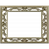 Ornate Floral Square Frame STL