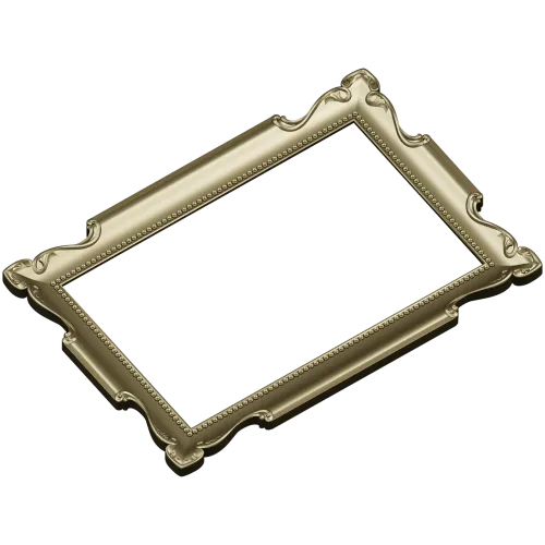 Барочная рамка с бусинкой - 3D модель STL для ЧПУ