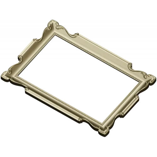 Барочная рамка с бусинкой - 3D модель STL для ЧПУ