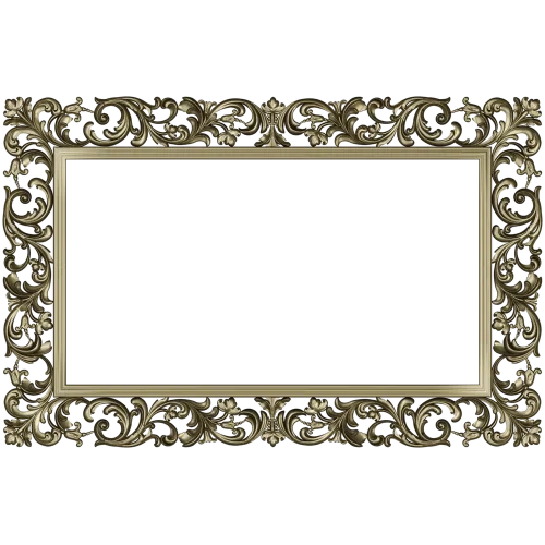 Ornate Rococo Rectangular Frame STL for CNC