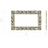 Ornate Rococo Rectangular Frame STL for CNC