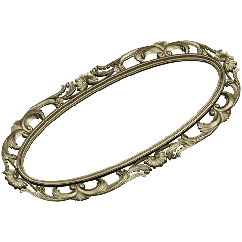 Aurelia Oval Decorative Frame STL for CNC