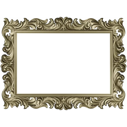 Baroque Acanthus Decorative Frame STL for CNC