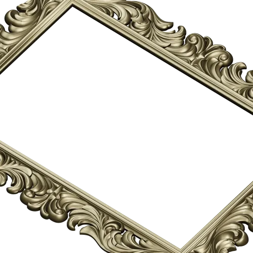 Baroque Acanthus Decorative Frame STL for CNC