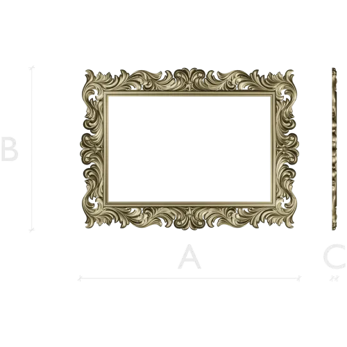 Baroque Acanthus Decorative Frame STL for CNC