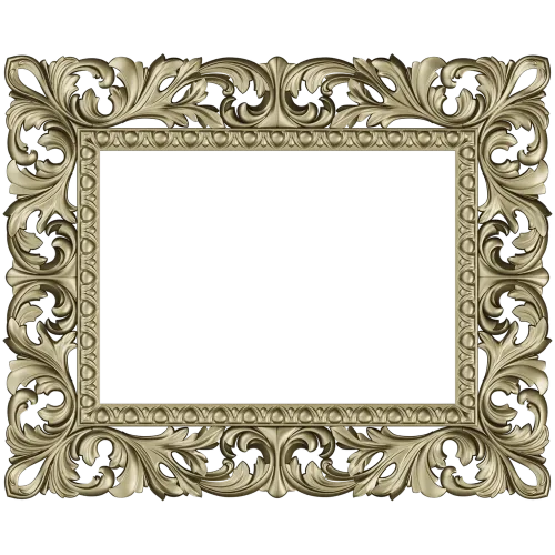Ornate Acanthus Frame STL for CNC - 3D model for wood carving