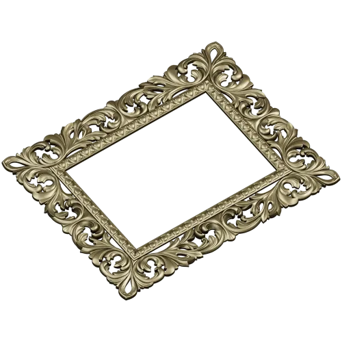 Ornate Acanthus Frame STL for CNC - 3D model for wood carving