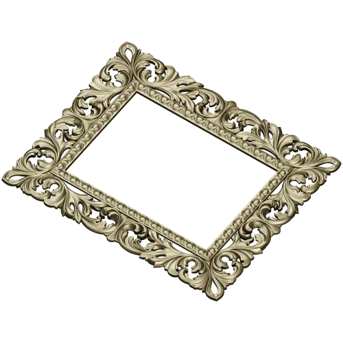 Ornate Acanthus Frame STL for CNC - 3D model for wood carving
