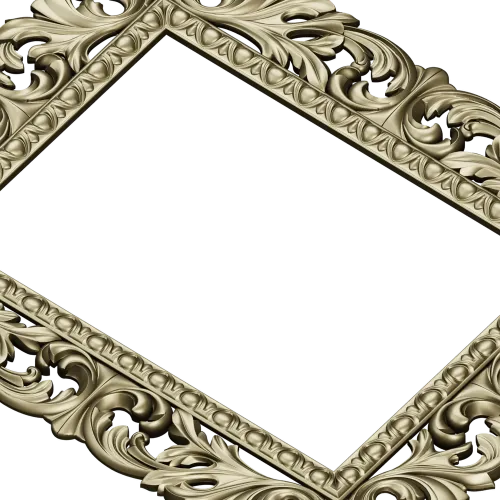 Ornate Acanthus Frame STL for CNC - 3D model for wood carving