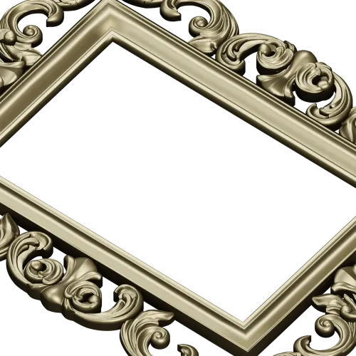 Рокайльная рамка - 3D модель STL для фрезера и ЧПУ