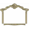 Ornate Shell Crest Frame - STL 3D Model for CNC