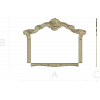 Ornate Shell Crest Frame - STL 3D Model for CNC