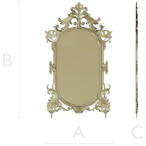Baroque Ornamental Frame STL for CNC