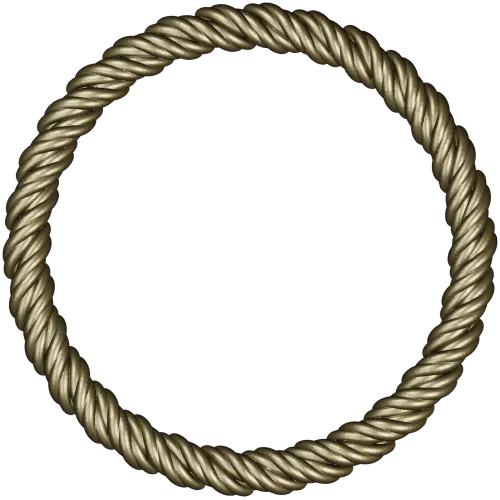 Twisted Rope Round Frame - STL 3D Model for CNC