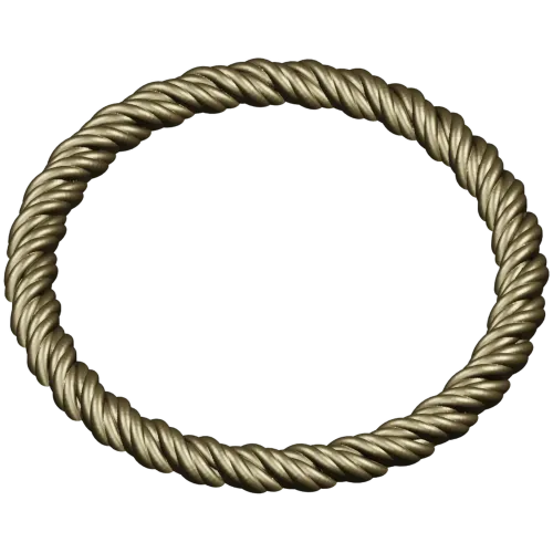 Twisted Rope Round Frame - STL 3D Model for CNC