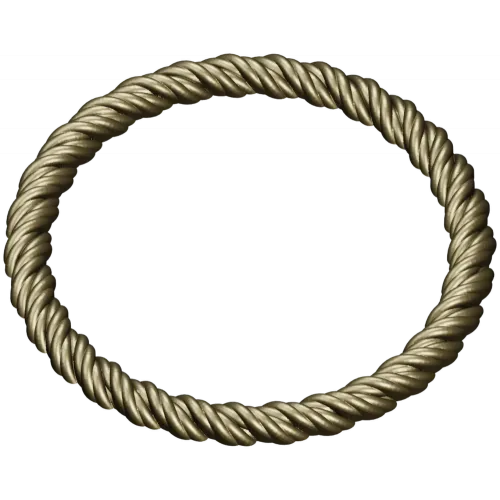 Twisted Rope Round Frame - STL 3D Model for CNC