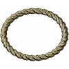 Twisted Rope Round Frame - STL 3D Model for CNC
