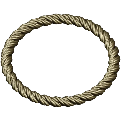 Twisted Rope Round Frame - STL 3D Model for CNC