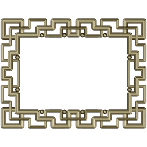 Рамка "Зигзаг-меандр" - stl модель для ЧПУ