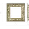 Ornate Square Frame STL for CNC Milling