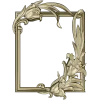 Lily Embrace - decorative frame 3D model STL for CNC