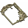 Lily Embrace - decorative frame 3D model STL for CNC