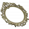 Ornate Oval Rococo Frame STL for CNC