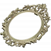 Ornate Oval Rococo Frame STL for CNC