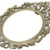 Ornate Oval Rococo Frame STL for CNC