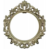 Ornate Oval Rococo Frame STL for CNC