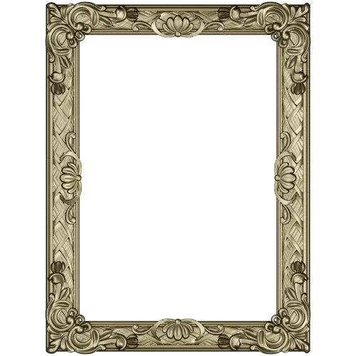 Ornate Baroque Picture Frame STL for CNC