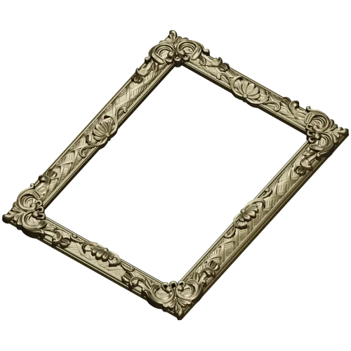 Ornate Baroque Picture Frame STL for CNC