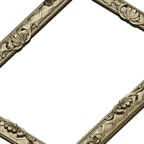 Ornate Baroque Picture Frame STL for CNC