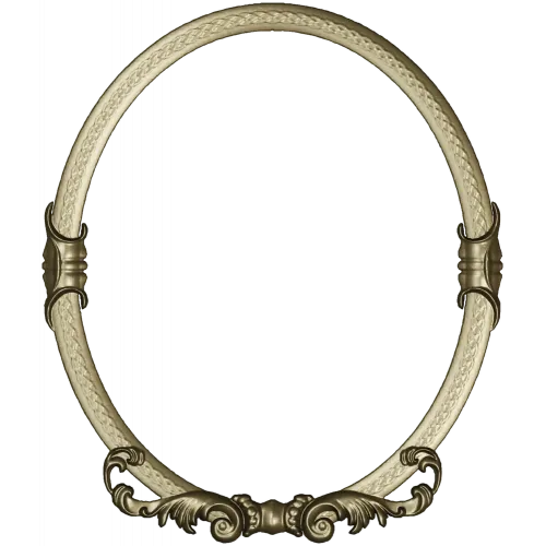 Oval Baroque Rope Frame STL for CNC