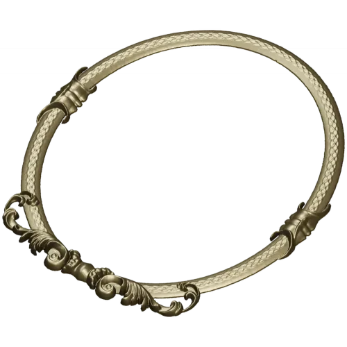 Oval Baroque Rope Frame STL for CNC