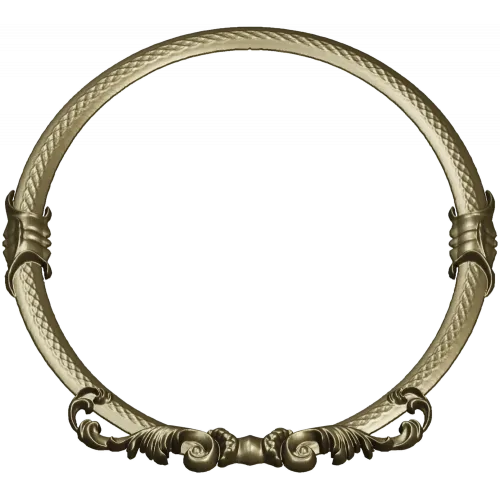 Oval Baroque Rope Frame STL for CNC