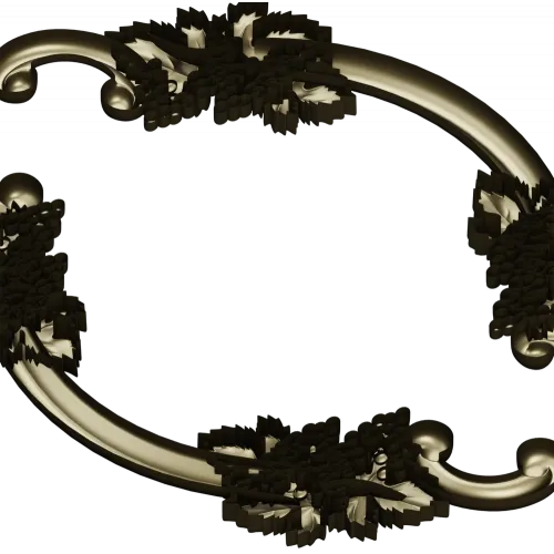 Grapevine Ornamental Oval - STL 3D Model for CNC