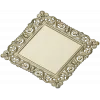 Ornate Baroque Square Frame 3D STL for CNC