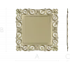 Ornate Baroque Square Frame 3D STL for CNC