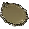 Rococo oval frame stl model for CNC carving