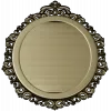 Rococo oval frame stl model for CNC carving