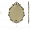 Rococo oval frame stl model for CNC carving