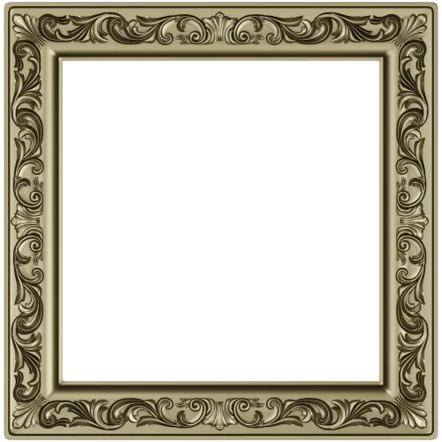 Regal Acanthus Square Frame - STL 3D model for CNC milling