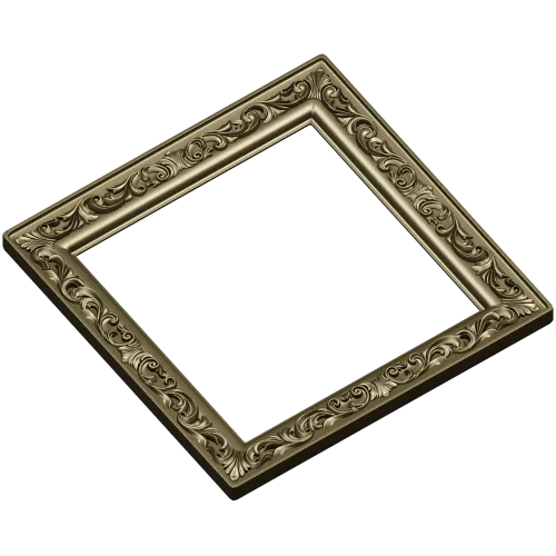 Regal Acanthus Square Frame - STL 3D model for CNC milling