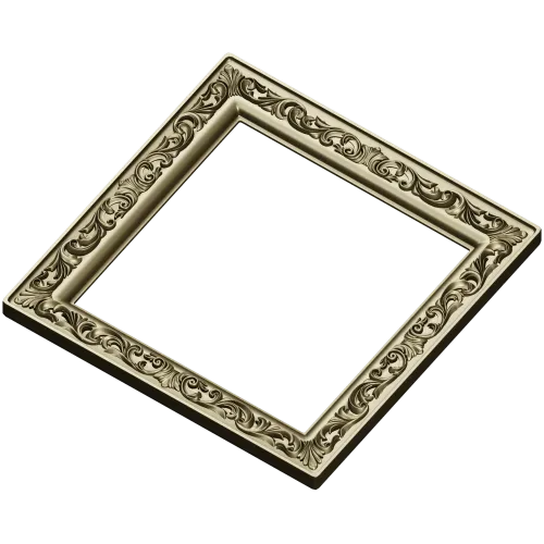Regal Acanthus Square Frame - STL 3D model for CNC milling