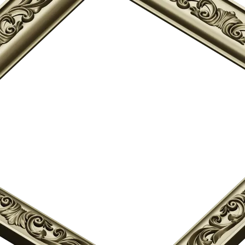 Regal Acanthus Square Frame - STL 3D model for CNC milling