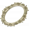 Ornate Oval Frame 3D STL for CNC Milling
