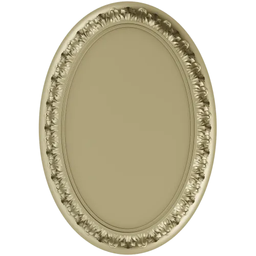 Ornate Oval Frame STL for CNC